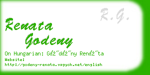 renata godeny business card